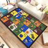 ABC Cartoon Kids Sala giochi Alfabeto Bambini che gattonano Tappeto per la prima educazione, tappeto per soggiorno, camera da letto, divano, tappetino antiscivolo