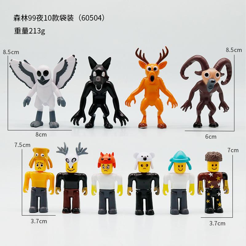 New minecraft 99 nights in the virtual forest figure doll game merchandise model toy doll