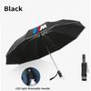For BMW M Power M3 X1 X3 X5 E36 E39 E46 E60 E90 F10 F20 F30 G20 G30 Car Led Light Automatic Folding Windproof Sunshade Umbrella