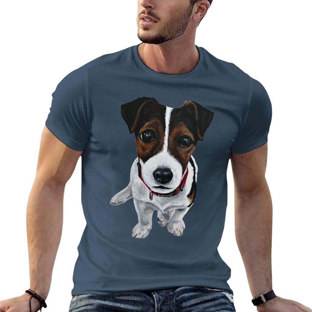 Jack Russell Puppy Tshirt T Shirts For Unisex Graphic Funny T Shirts Designer T Shirt Unisex Plain Tshirt