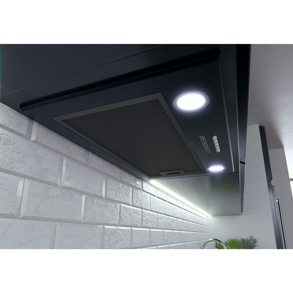 Under-Cabinet Kitchen Hood 60 Cm Black Be-50