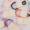 Korean-Inspired Couple Name Tag Backpack Keychain with 26 Letters Embroidered Ribbon