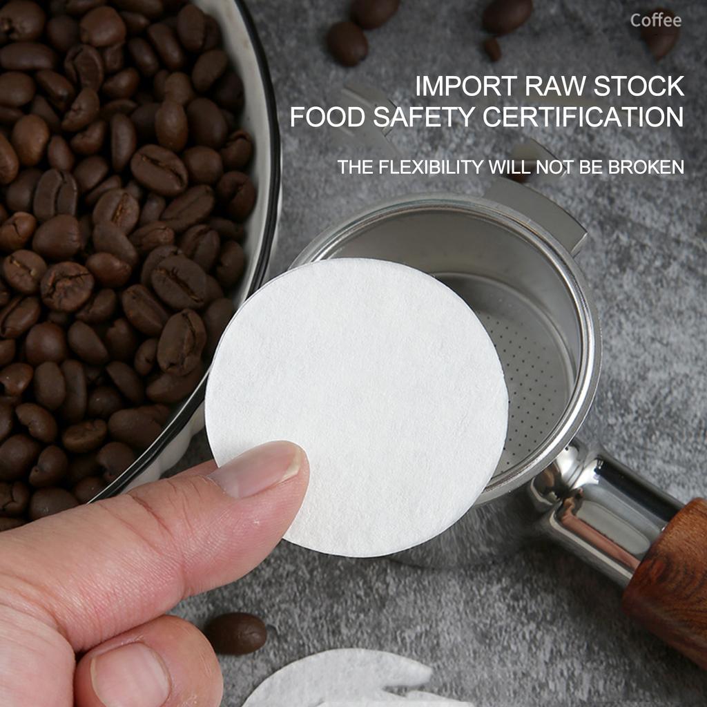 Kávové filtrační papíry 51mm 53mm 58mm Kulaté Jednorázové Sekundární Filtrační Papíry Espresso Portafilter Příslušenství Baristické Nástroje