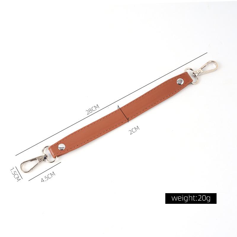 

Xiaoxiang Style PU Leather Bag Strap with Chain and Buckle, Handbag Wrist or Shoulder Strap Accessory.