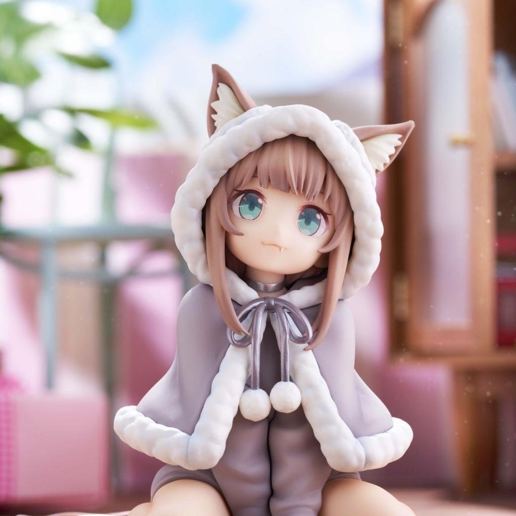 Cute Cat Girl Theme Figurine - Anime Character Collectible Toy, Children's Doll, Gift, 11cm