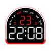 Digital Led Alarm Clock With Temperature And Humidity Display For Home Office Decor