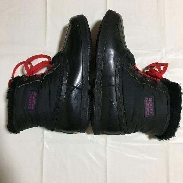 Vintage SOREL Made in Canada Snow Boots with Liner Size 24.525.0 Black(USED)