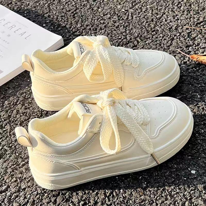 

Little white shoes women s summer women s shoes milk fufu shoes women s ins tide 2024 new niche popular versatile board shoes 40 білий