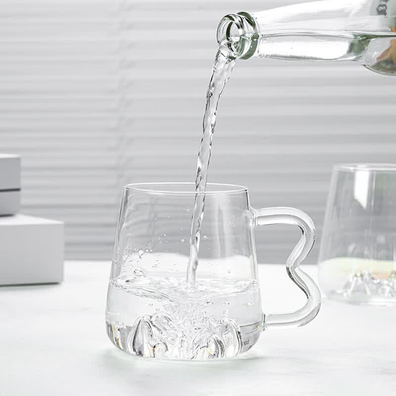 Dairui'en M-Handle Mountain View Glass Cup