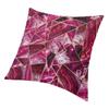 Roze Fuchsia Witte Agaat Gouden Geometrische Driehoeken Kussensloop 40x40 cm voor Bank Luxe Kussenhoes Vierkante Kussensloop