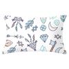 30X50cm Feather Pattern Printed Decorative Cushion Bedroom Living Room Backrest Home Rectangular Pillowcase