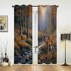 Forest Deer Creek Curtains for Bedroom Living Room Window Curtain Treatments Blinds Kitchen Home Decor Drapes