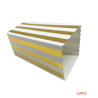 12pcs Paper Popcorn Candy Sanck Gift Boxes For Baby Shower Wedding Party Decor