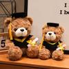 Graduation Teddy Bear with Doctor's Hat - Customizable Claw Machine Gift Doll