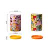 Creative Ceramic Chopsticks Barrel Painted Flower Storage Jar Home Kitchen Drain Chopsticks Knife Fork Spoon Storage Bucket New