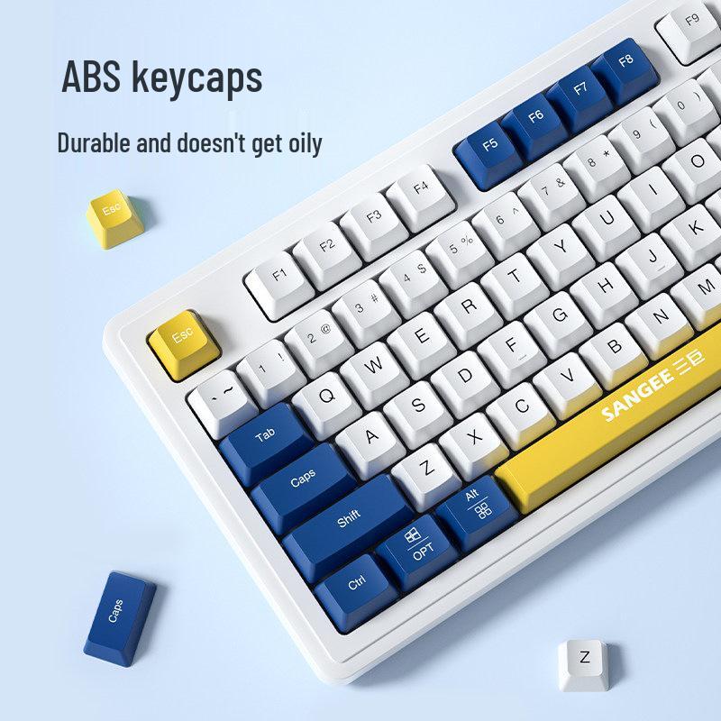 Three Giants Wired Gaming Keyboard & Mouse Set - Mechanical Feel, High Aesthetic Value for Esports, Laptop, & Office Use