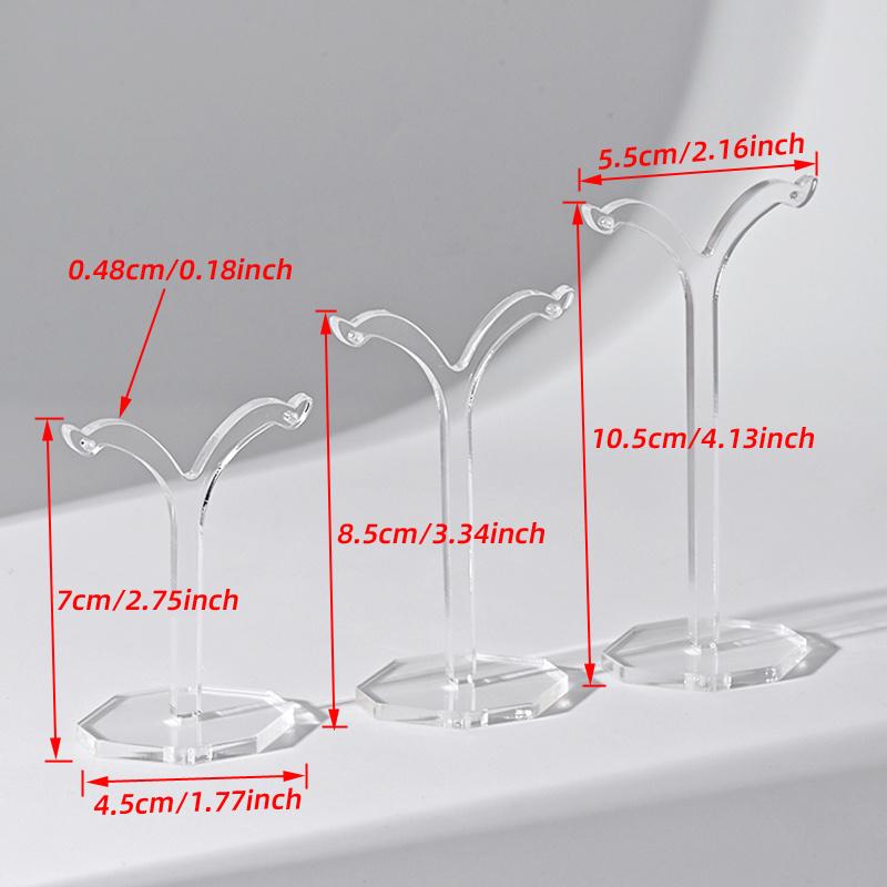 1pc Acrylic Clear Earrings Display Holder Acrylic Jewelry Display Stand Holder Y Shape Stud Earrings Drop Earrings Showcase