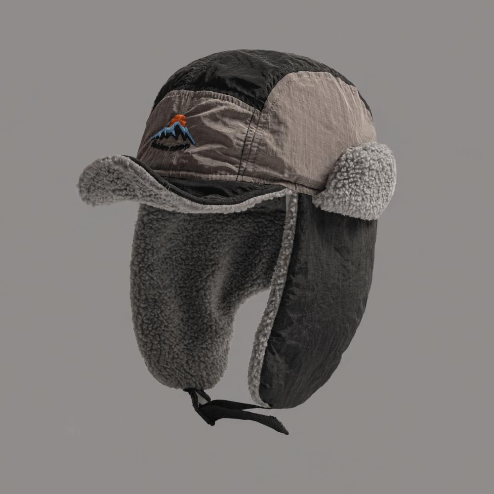 Windproof Bomber Hats Embroidered Earflap Bonnet Fashion Ski Russian Cap Outdoors