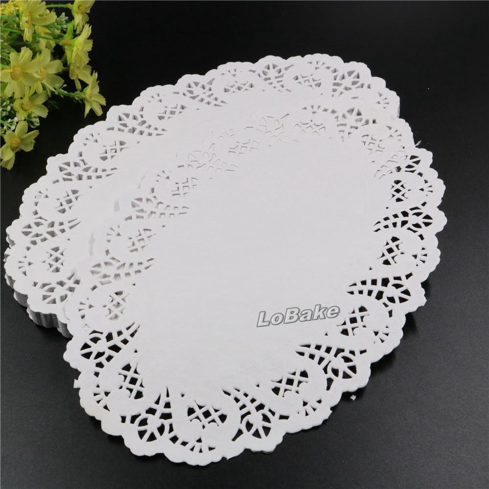 160pcs/pack 3 Sizes Oval Grease Proof White Paper Doilies Party Wedding Christmas Decorative Table Layer Home Supplies