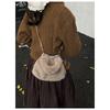 IELGY Ladies Messenger Bag Autumn Winter White Furry Bag