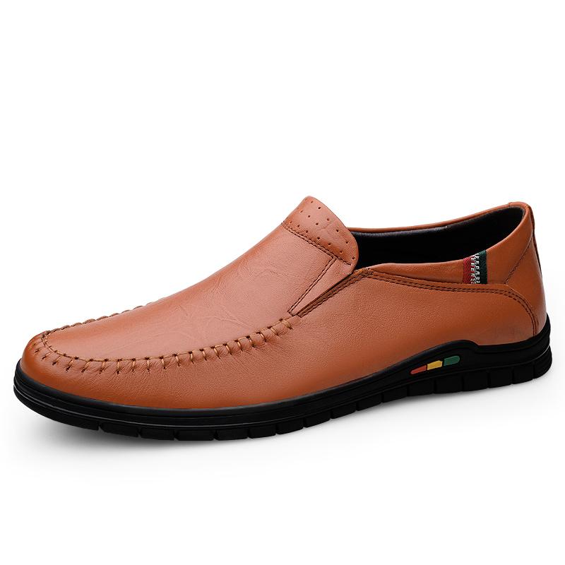 

Fashion Genuine Leather Mens Driving Shoes Soft Sole Casual Business Shoes Dress Loafers Formal Walking Shoes Luxury Comfort Mocassins 44