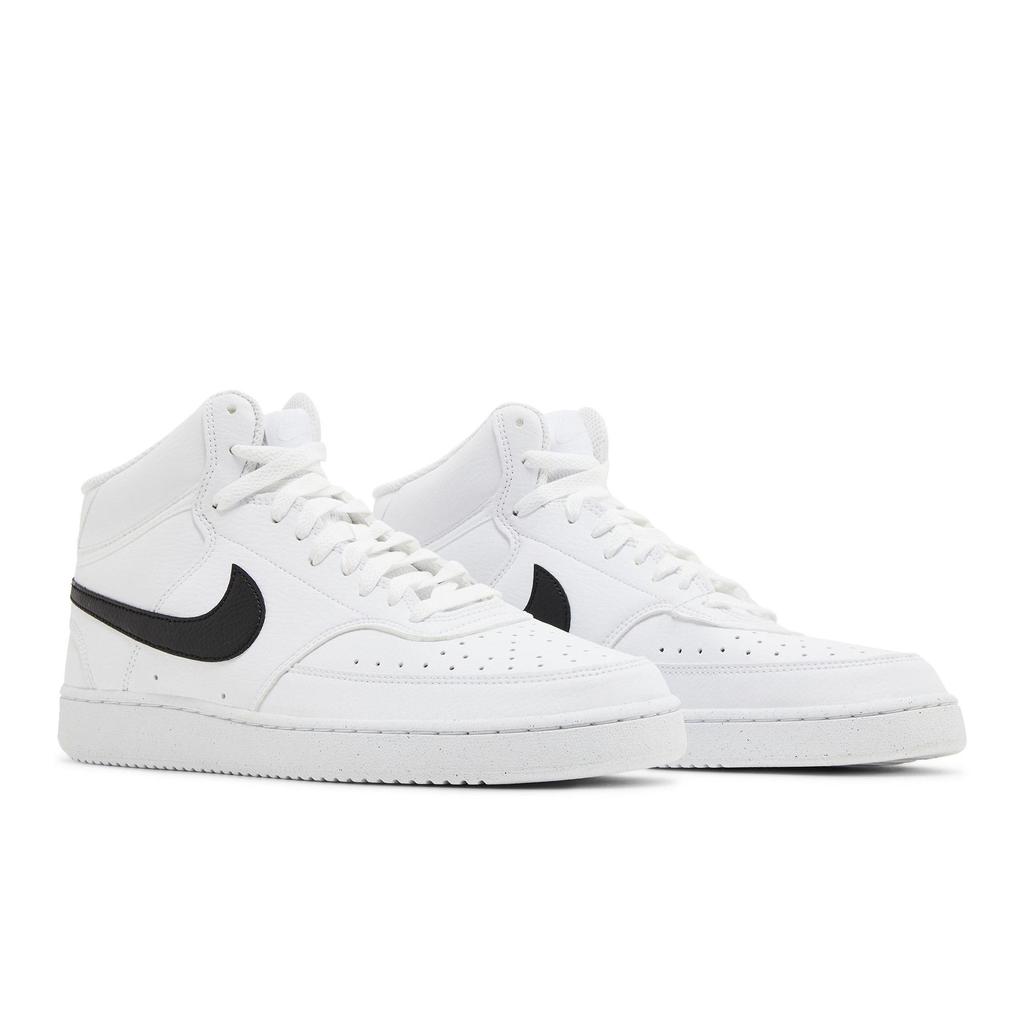Nike Court Vision Mid Next Nature 'White Black' (Unisex) White / White / Black Skateboard Shoes DN3577 101