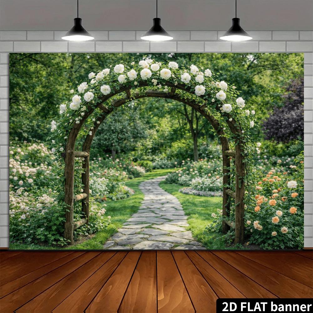 1Pcs Outdoor Garden Flower Arch Wooden Decoration Background Backdrop For Photo Studio Photo Booth Party