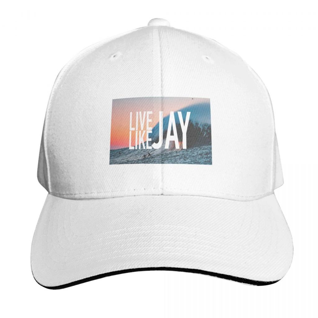 Live Like Jay Baseball Cap Snapback Flat Bill Strapback Dad Hat Six Panel Structured Crown