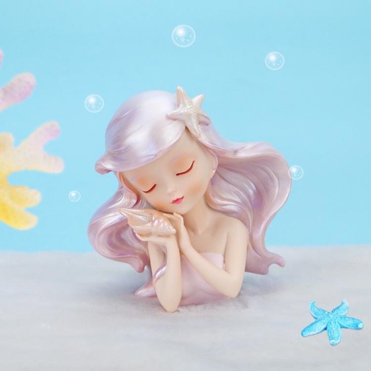 Mermaid Princess Cake Topper for Kids' First Birthday Party