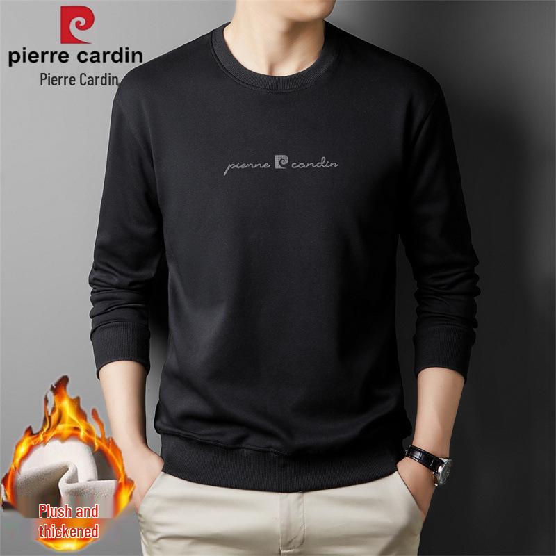Men's 2025 Winter Plus Velvet Thickened Round Neck Long Sleeve T-shirt Base Layer