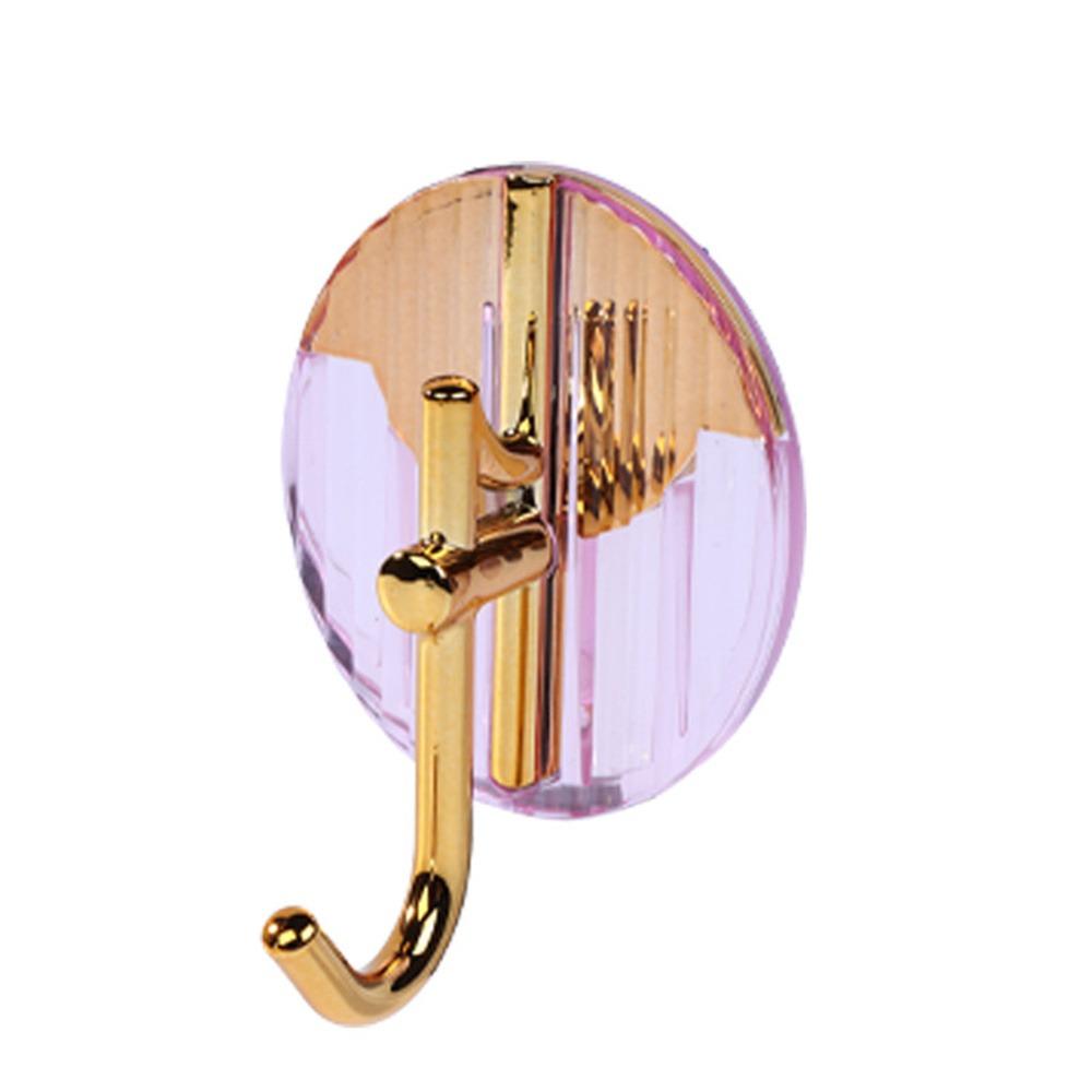 2 Stück Küchen-Hardware-Regal Ablage Viskose Stark Transparent Ohne Bohren Leichter Luxus Haushaltswaren Notizhaken Nahtlos