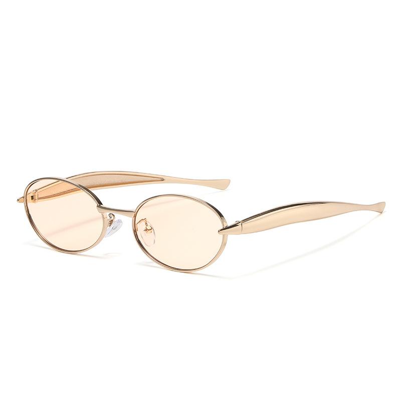 Advanced Oval Sunglasses Better Quality Small Frame Metal Glasses Fashion Sunglasses That Block Uv Rays More Suitable For Women