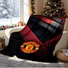 Football United F.C Pattern Blanket for Home Decoration, Bed, Sofa, Car Travel, Camping, Suitable for All Seasons, Birthday Christmas Gift