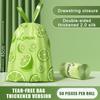 Durable Drawstring Trash Bags 50/100 Pack Lime Green Printed Tear-Free Garbage Sacks for Home Kitchen Bathroom Cleaning