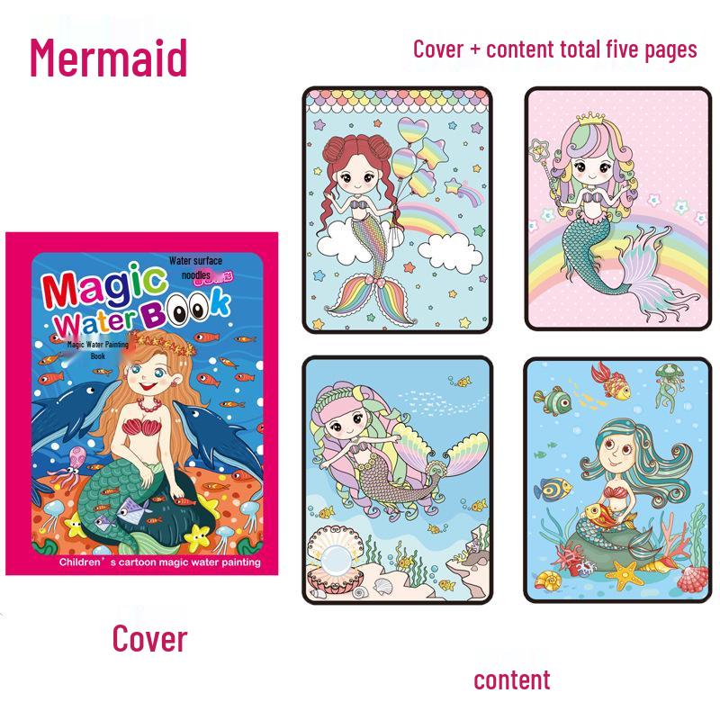 Water Coloring Book Reusable Magic For Early Education Kindergarten