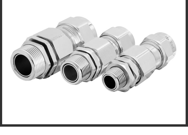 Explosion-Proof Stainless Steel Armored Cable Gland & Waterproof Connector M20M32.