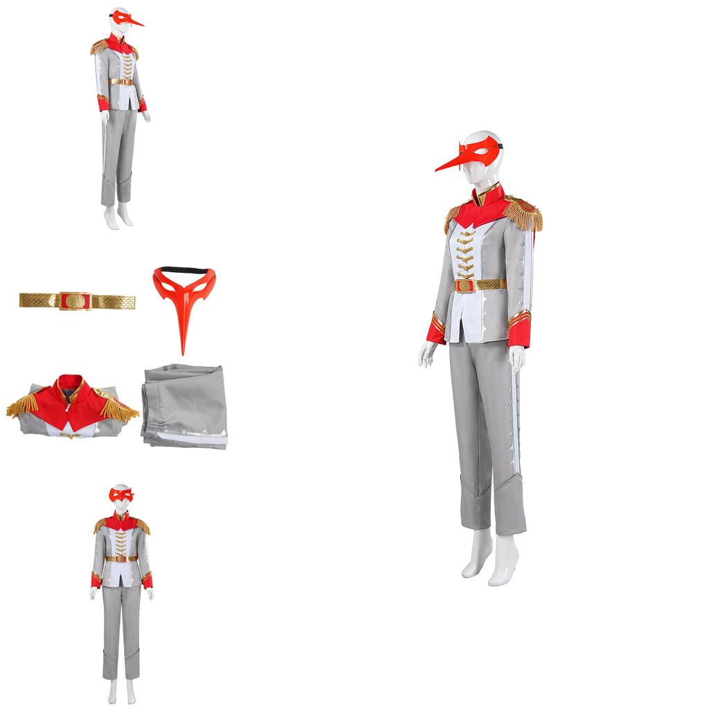 Persona 5 Akechi Goro Cosplay Costume Set With Mask For Anime Role Play