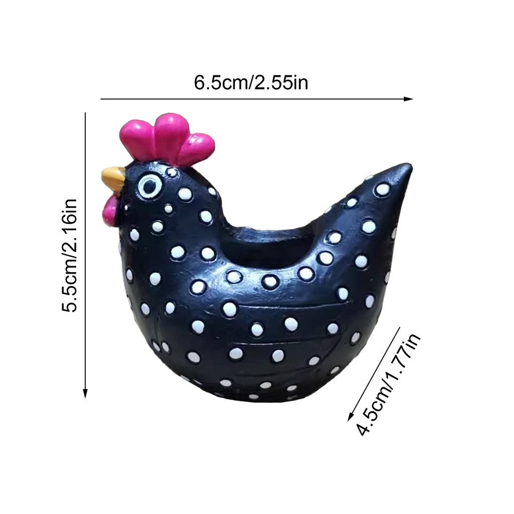 Mini Chicken Flower Pot Planter Craft Ornament for Garden Yard Home Micro Landscape Decor