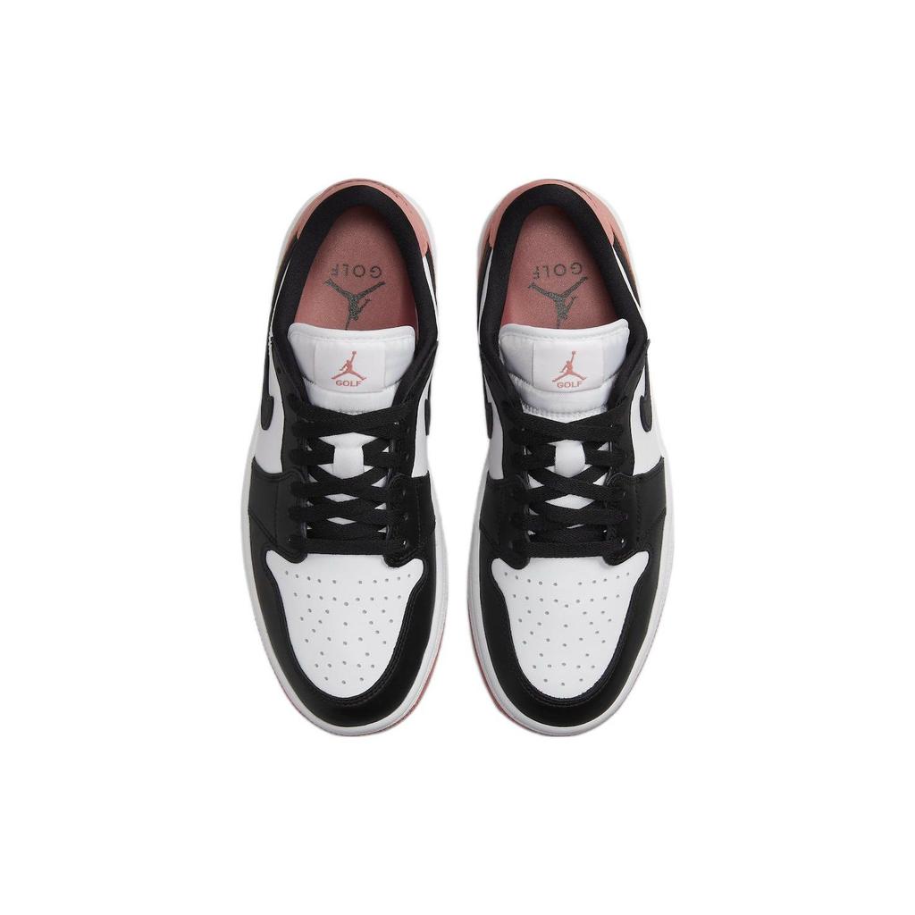 Air Jordan 1 Low Golf Rust Pink Unisex Sneakers White Black DD9315-106
