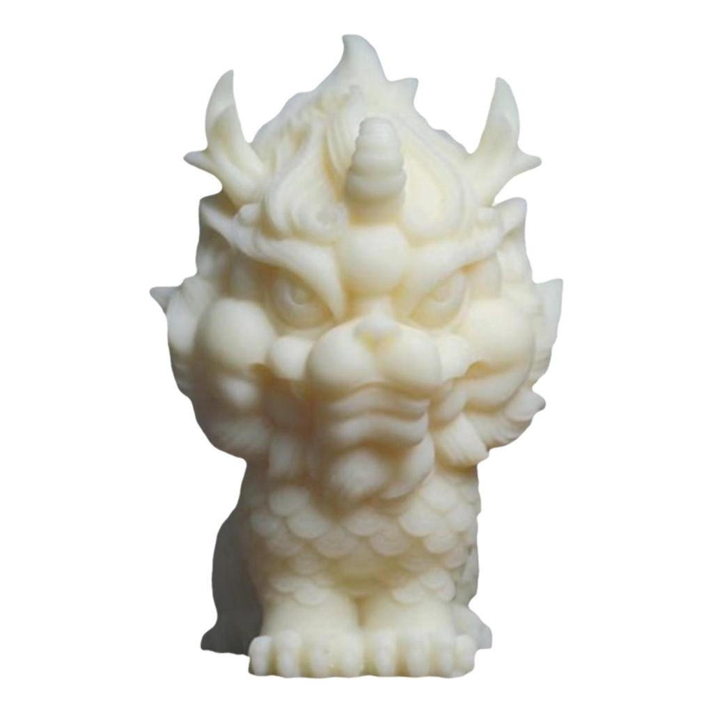 Miniature Kirin Statue Table Decoration Figurine Office B