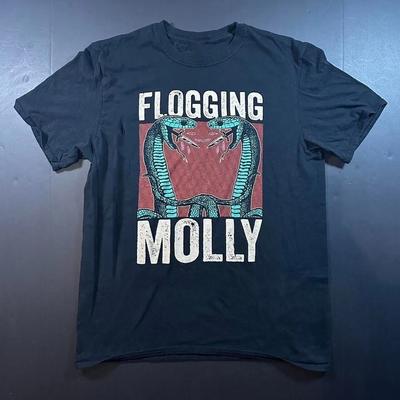 Flogging Molly Band Tour Černé Unisex Tričko pro Dospělé Plná Velikost UU964