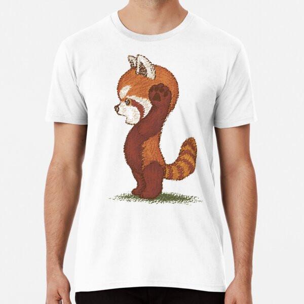 

Красная панда удивлённая Футболка S-5XL Лучшая футболка 4XL