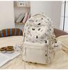 Schoolbag New Japanese Ins High Value Fresh Sweet Cute Butterfly Graffiti Backpack Junior High School Students Lightweight Backpack