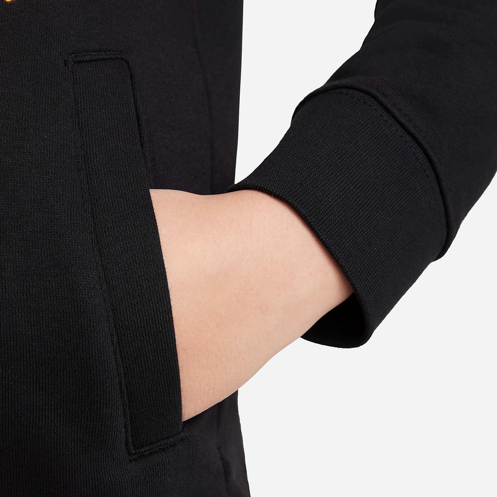 Nike LeBron Patterned Print Loose Hoodie Sweatshirt for Boys Kids Tops Black DJ5728-010