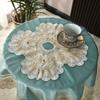 New Light Luxury Tablecloth Suede Plate with Embroidered Diamond High-Grade Tablecloth Home Decorative Tablecloth