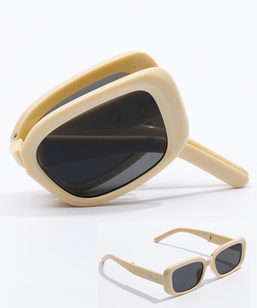 Likkeullou Rc Maye Folder Sunglasses Butter