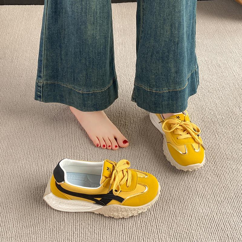 Retro Dexun Shoes Women's 2025 New Summer Platform Versatile Lightweight Sports Board Shoes Fashion Casual Running Shoes