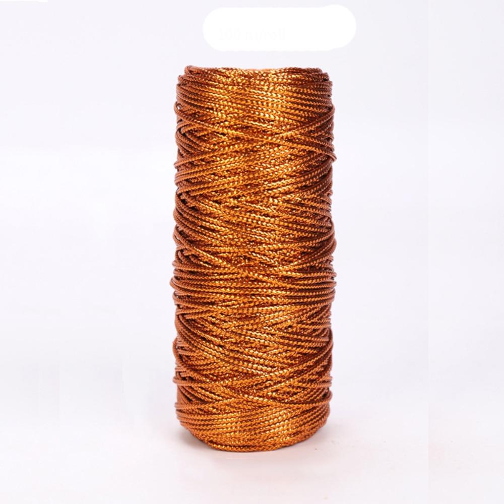 

1,5 мм рождественская подарочная упаковка шнур нить шнур для изготовления ювелирных изделий новый золотой серебряный шнур бронзовый