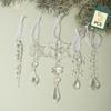 Transparent Snowflake Ice Spikes: Acrylic Christmas Decoration