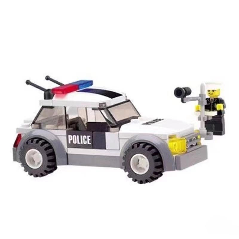 

69 шт., городская серия, строительные блоки, строительные блоки для автомобилей дорожной полиции, сборка детских игрушек